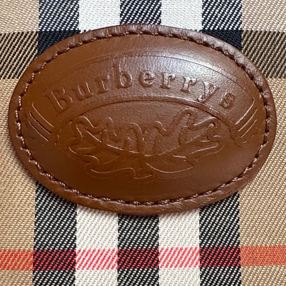 Burberry Vintage Tan and Brown Checkered Tote - Picture 2 of 15